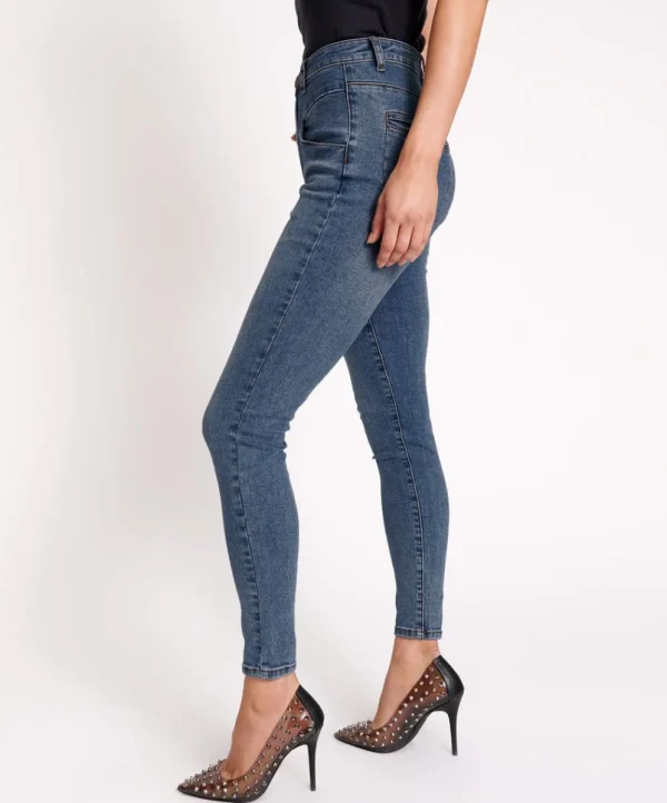 ONE TEASPOON Classic Blue Preachers High Waist Skinny Jeans | Women Denim Jeans