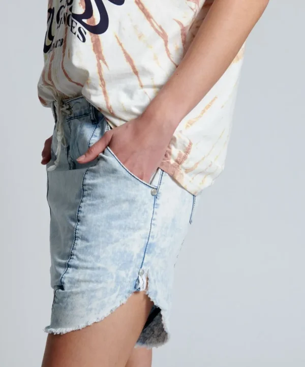 ONE TEASPOON Classic Chambray Luxe Harem Shorts | Women Denim Shorts