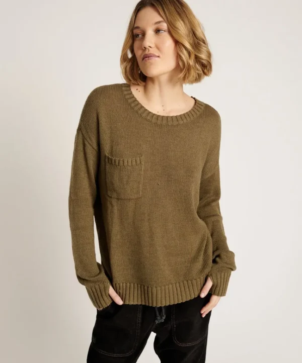 ONE TEASPOON Classic Pocket Chunky Knit Sweater | Women Knitwear