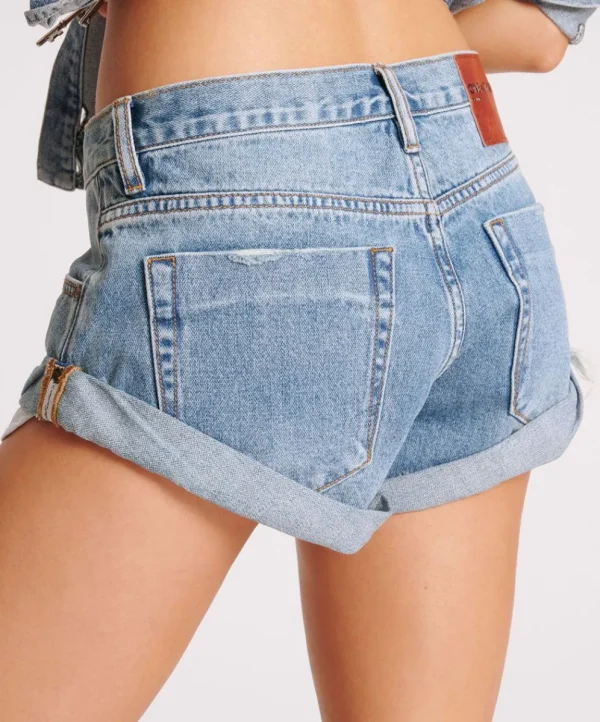 ONE TEASPOON Cobaine Bandits Low Waist Denim Shorts | Women Denim Shorts