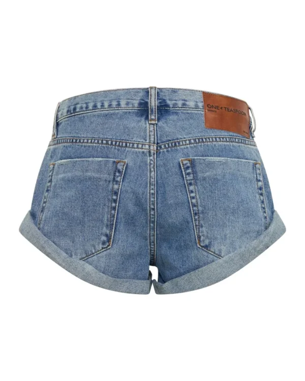 ONE TEASPOON Cobaine Bandits Low Waist Denim Shorts | Women Denim Shorts