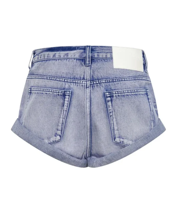 ONE TEASPOON Cupid Blue Bandits Low Waist Denim Shorts | Women Denim Shorts