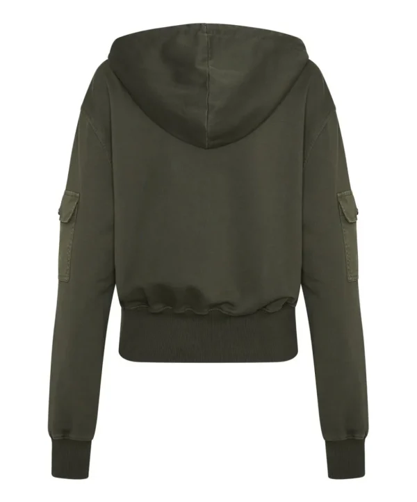 ONE TEASPOON Dark Khaki Cargo Adventure Hoody | Women Hoodies And Sweats