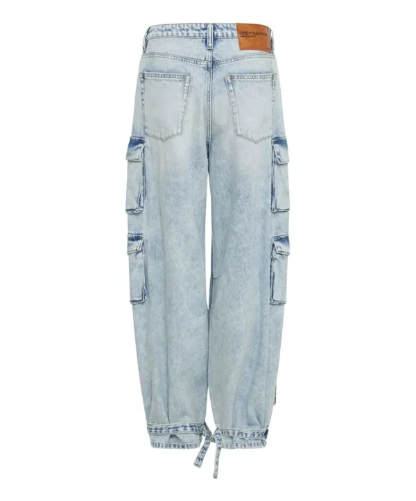 ONE TEASPOON Depeche Blue High Waist Epic Cargo Jeans | Women Denim Jeans