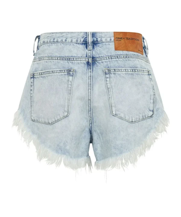 ONE TEASPOON Depeche Blue Rollers Low Waist Denim Shorts | Women Denim Shorts