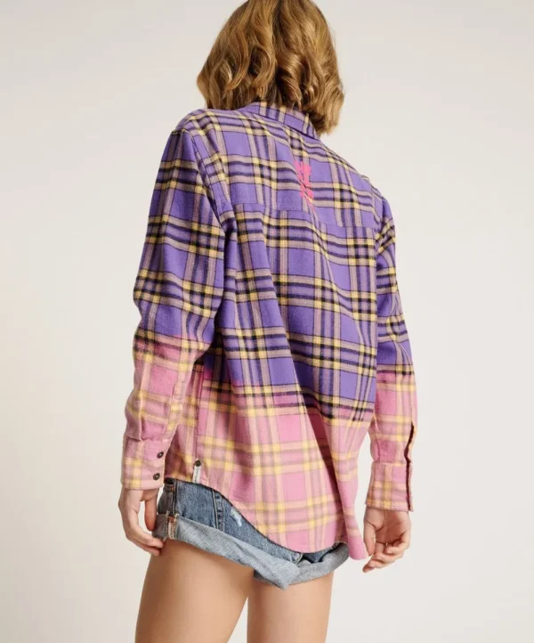 ONE TEASPOON Dip Dye Flannel Liberty Shirt | Women Shirts