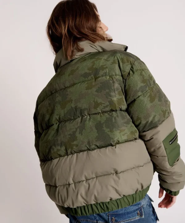 ONE TEASPOON Dirtee Love Camo Puffa Jacket | Women Puffa Jackets