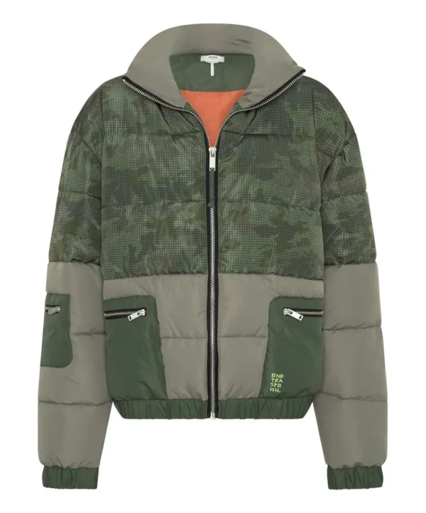 ONE TEASPOON Dirtee Love Camo Puffa Jacket | Women Puffa Jackets