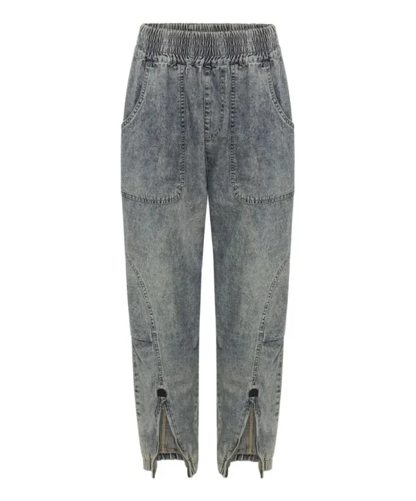 ONE TEASPOON Dirty Blue Denim Flight Pants | Women Denim Jeans