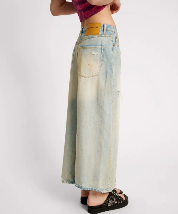 ONE TEASPOON Dirty Kansas Patsy Longline Denim Skirt | Women Denim Skirts