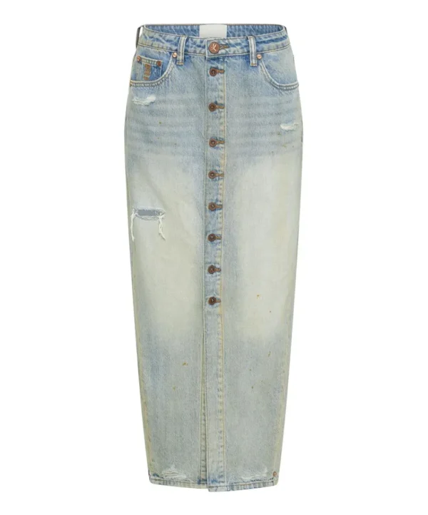 ONE TEASPOON Dirty Kansas Patsy Longline Denim Skirt | Women Denim Skirts