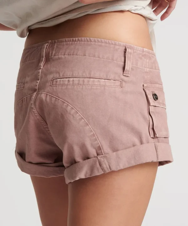 ONE TEASPOON Dirty Rose Cadet Bandits Low Waist Shorts | Women Bottoms