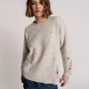 ONE TEASPOON Distressed Fisherman Knit Sweater | Women Knitwear