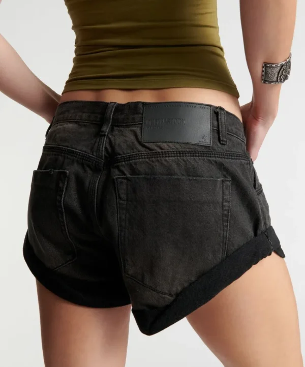 ONE TEASPOON Double Bass Bandits Low Waist Denim Shorts | Women Denim Shorts