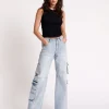 ONE TEASPOON Dream Cargo Jackson Wide Leg Jeans | Women Denim Jeans