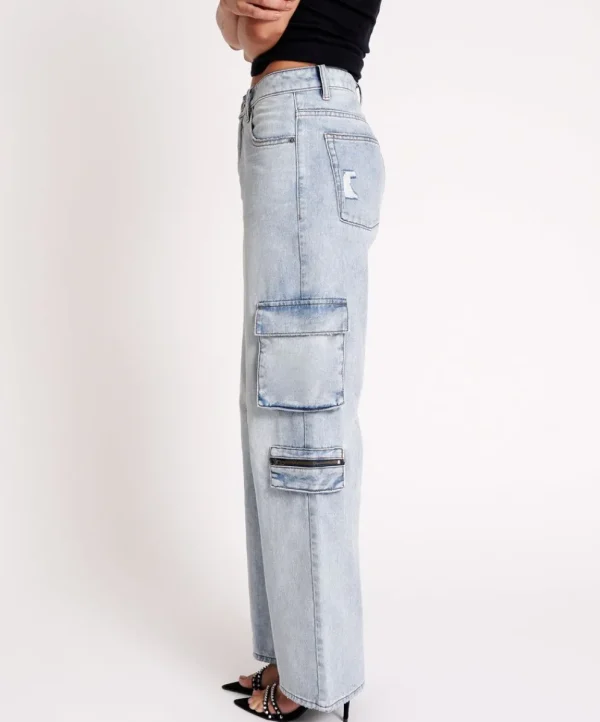 ONE TEASPOON Dream Cargo Jackson Wide Leg Jeans | Women Denim Jeans