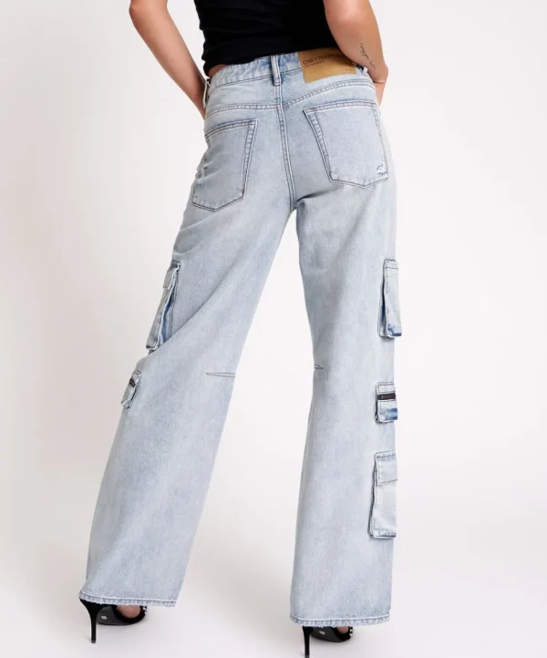 ONE TEASPOON Dream Cargo Jackson Wide Leg Jeans | Women Denim Jeans