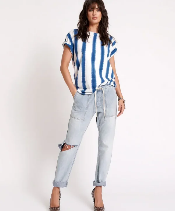 ONE TEASPOON Dream Shabbies Drawstring Boyfriend Jeans | Women Denim Jeans