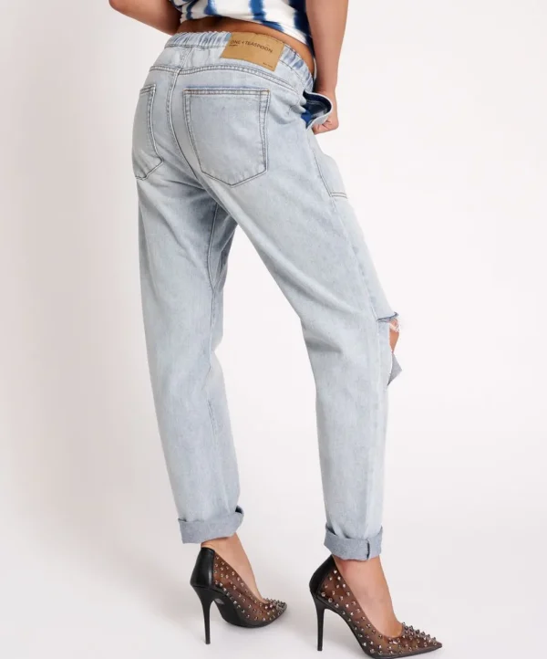 ONE TEASPOON Dream Shabbies Drawstring Boyfriend Jeans | Women Denim Jeans