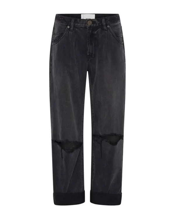 ONE TEASPOON Faded Black Smiths Trouser Jeans | Women Denim Jeans