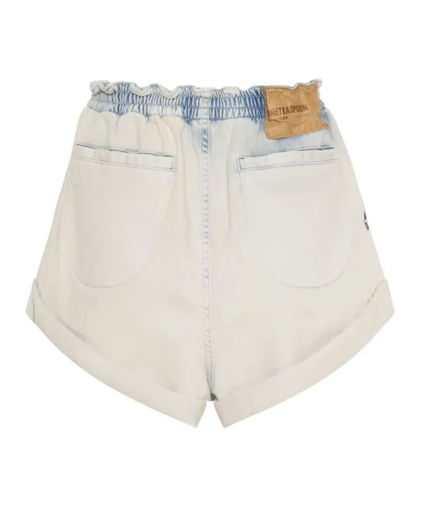 ONE TEASPOON Faded Blue Luxe Stretch Hunters Boyfriend Shorts | Women Denim Shorts