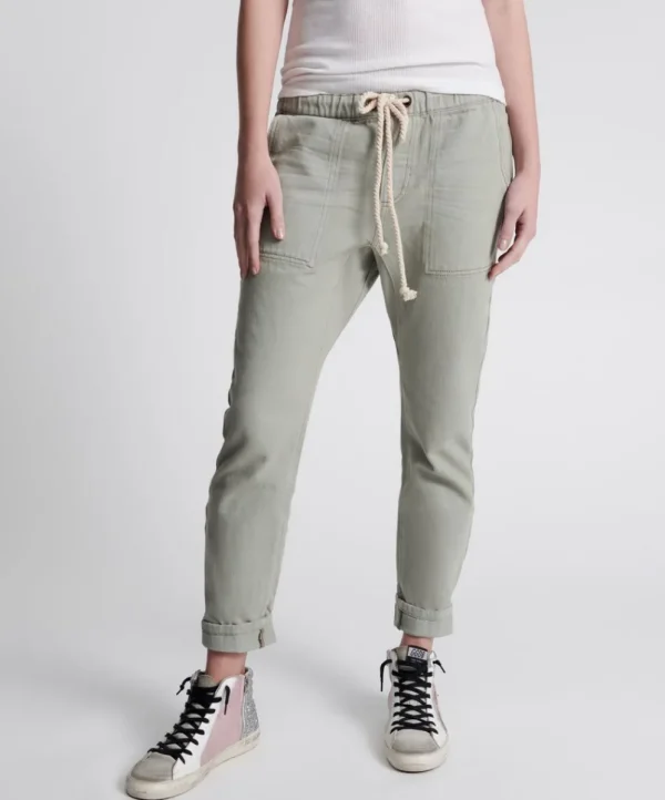 ONE TEASPOON Faded Khaki Shabbies Drawstring Boyfriend Jeans | Women Denim Jeans