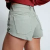 ONE TEASPOON Faded Khaki The One Shorts | Women Denim Shorts