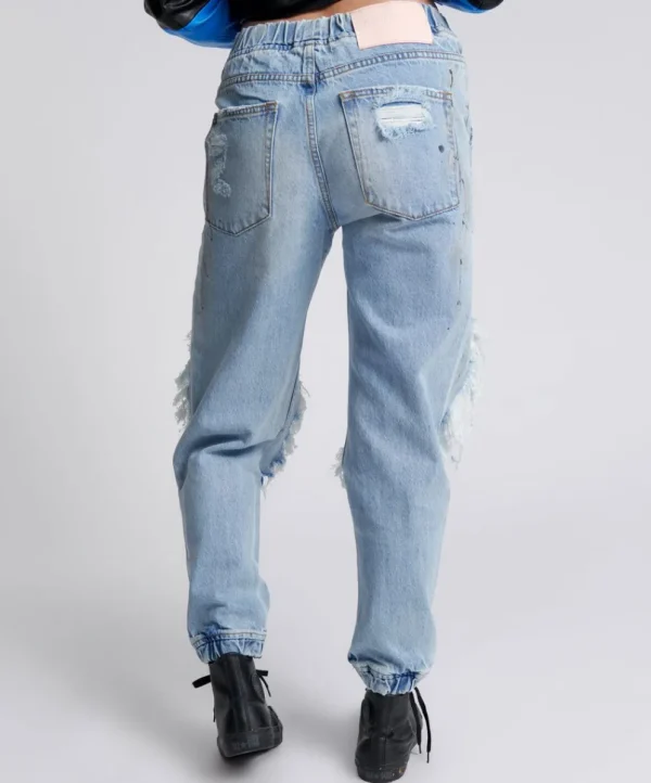 ONE TEASPOON Fleetwood Artiste Trackers Mid Waist Jogger Jeans | Women Denim Jeans