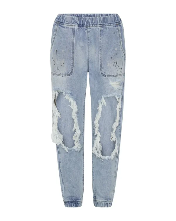 ONE TEASPOON Fleetwood Artiste Trackers Mid Waist Jogger Jeans | Women Denim Jeans