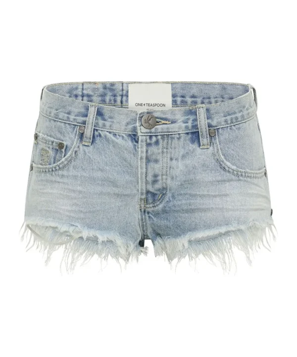 ONE TEASPOON Fleetwood Bonitas Low Waist Denim Shorts | Women Denim Shorts