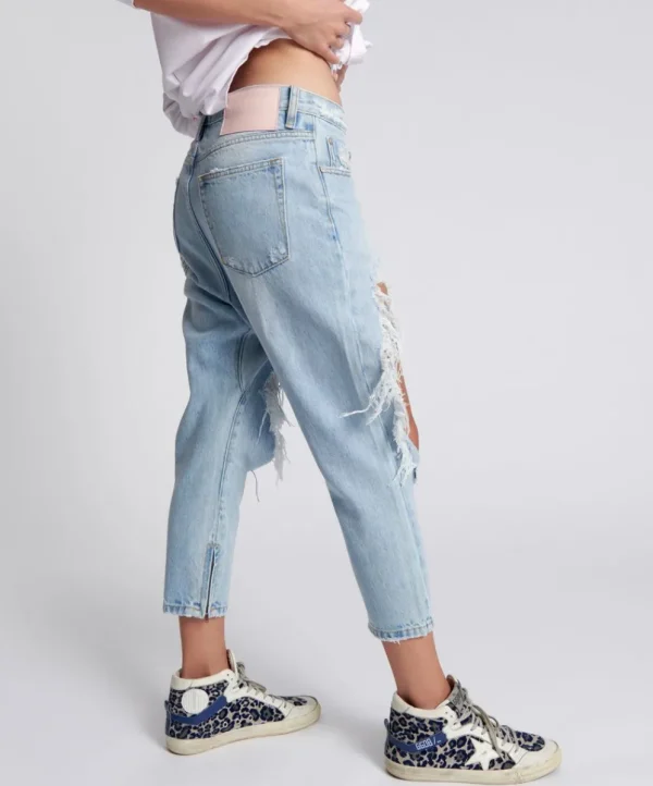 ONE TEASPOON Fleetwood Kingpins Cropped Boyfriend Jeans | Women Denim Jeans