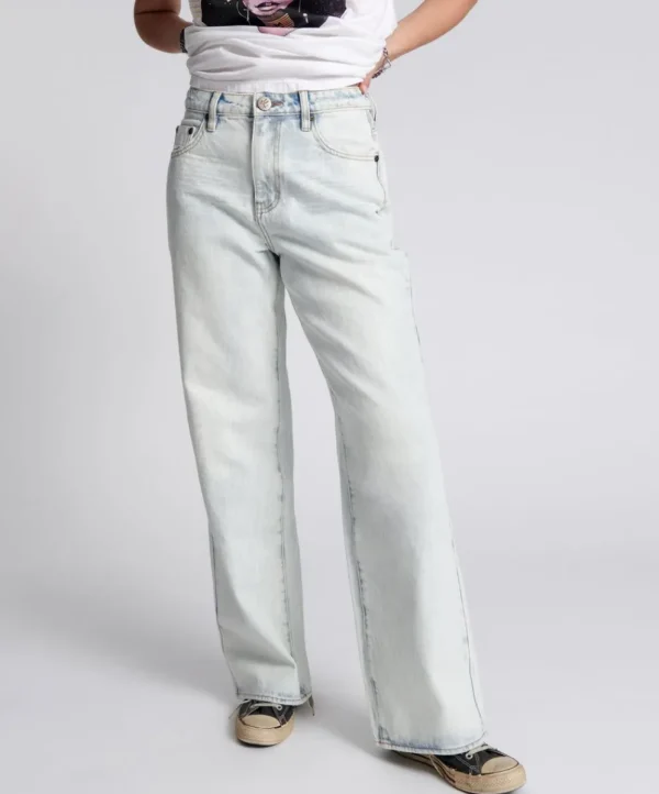 ONE TEASPOON Florence Jackson Mid Waist Wide Leg Jeans | Women Denim Jeans