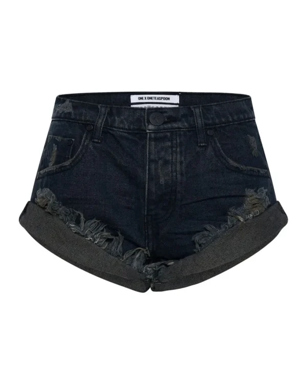 ONE TEASPOON Fox Black Bandit | Women Denim Shorts