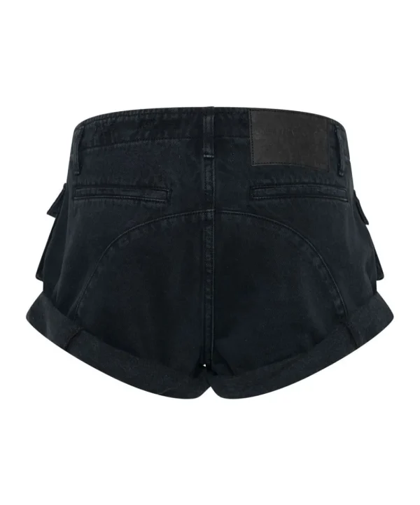 ONE TEASPOON Fox Black Cadet Bandits Low Waist Shorts | Women Denim Shorts