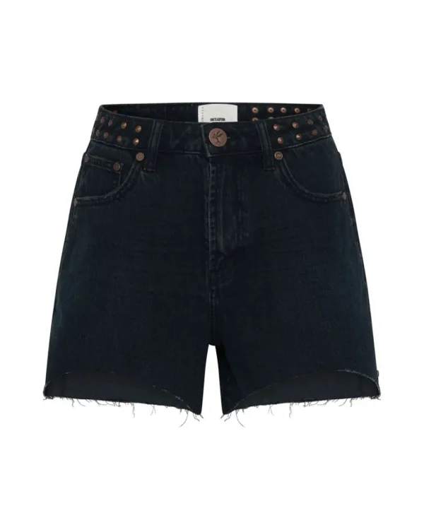 ONE TEASPOON Fox Black Legend Mom Fit Shorts | Women Denim Shorts