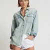 ONE TEASPOON Fresh White Bandits Low Waist Denim Shorts | Women Denim Shorts