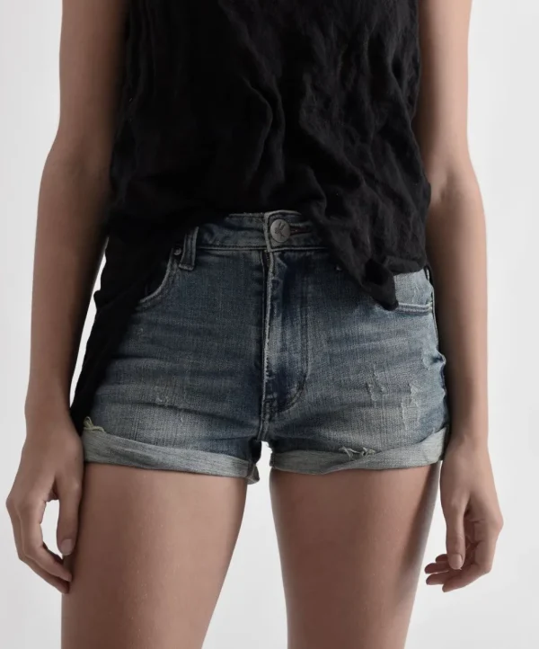 ONE TEASPOON Harlets High Waist Stretch Denim Shorts | Women Denim Shorts