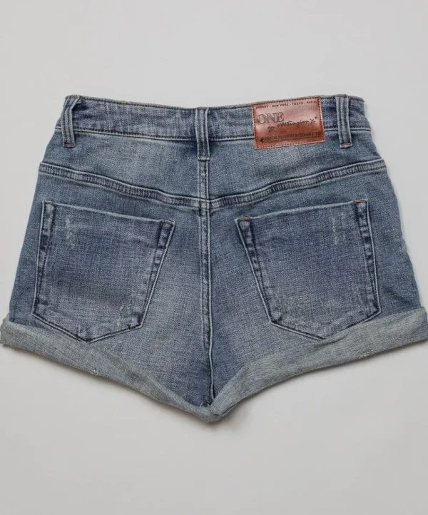 ONE TEASPOON Harlets High Waist Stretch Denim Shorts | Women Denim Shorts