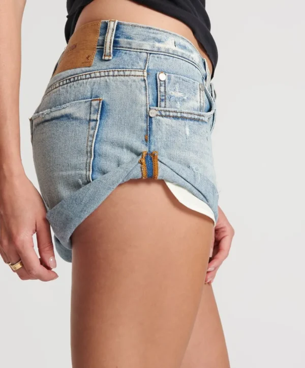 ONE TEASPOON Hendrixe Bandits Low Waist Denim Shorts | Women Denim Shorts