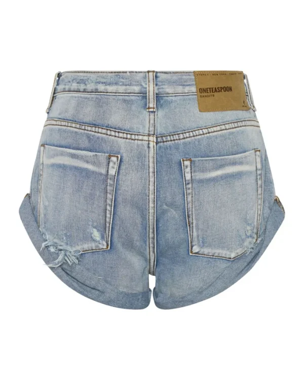 ONE TEASPOON Hendrixe Bandits Low Waist Denim Shorts | Women Denim Shorts