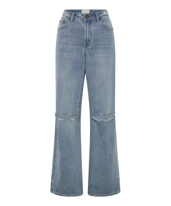 ONE TEASPOON Hendrixe Jackson Mid Waist Wide Leg Jeans | Women Denim Jeans