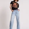 ONE TEASPOON Hendrixe Jacksons Mid Waist Wide Leg Jeans | Women Denim Jeans