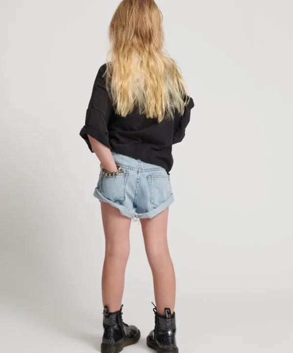ONE TEASPOON Hendrixe Kids Bandit Denim Shorts | Kids Clothing