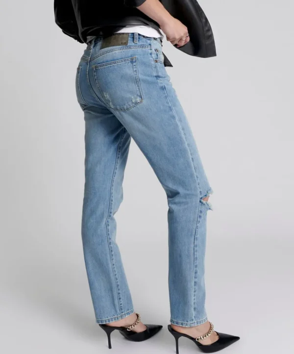 ONE TEASPOON Hendrixe Truckers Mid Rise Straight Leg Jeans | Women Denim Jeans