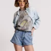 ONE TEASPOON Hollywood Hills Bandits High Waist Denim Shorts | Women Denim Shorts