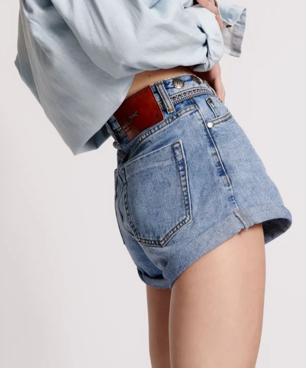 ONE TEASPOON Hollywood Hills Bandits High Waist Denim Shorts | Women Denim Shorts