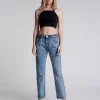 ONE TEASPOON Hollywood Hills Truckers Mid Rise Straight Leg Jeans | Women Denim Jeans