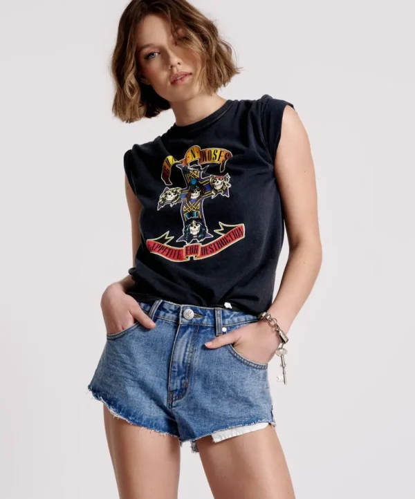 ONE TEASPOON Hollywood The One Fitted Cheeky Denim Shorts | Women Denim Shorts