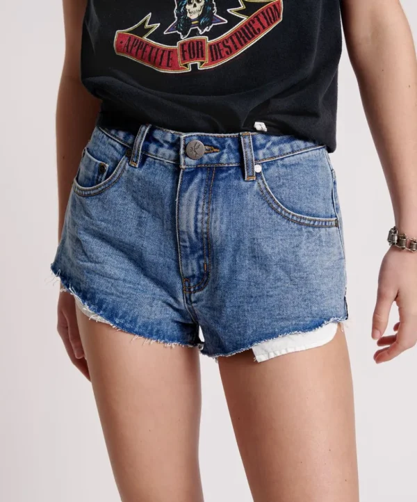 ONE TEASPOON Hollywood The One Fitted Cheeky Denim Shorts | Women Denim Shorts