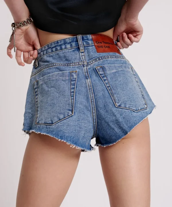 ONE TEASPOON Hollywood The One Fitted Cheeky Denim Shorts | Women Denim Shorts